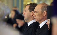 Дмитрий Медведев и Владимир Путин. Фото с сайта government.ru
