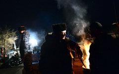 Казаки-добровольцы на блокпосту © РИА Новости, Валерий Мельников