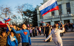Митинг в поддержку России в Евпатории © РИА Новости, Андрей Стенин