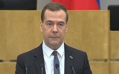 Дмитрий Медведев. Кадр видео с сайта government.ru
