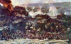 Деталь панорамы Франца Рубо «Оборона Севастополя»
