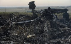 На месте крушения малайзийского самолета Boeing 777 в районе города Шахтерск Донецкой области © РИА Новости, Михаил Воскресенский На месте крушения малазийского самолета Boeing 777 в районе города Шахтерск Доне