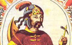 Рюрик (миниатюра из «Царского титулярника», 17 век) Фото с сайта varvar.ru
