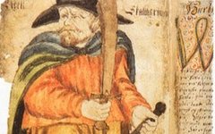 Изображение викинга в рукописи XVII века. Фото с сайта ru.wikipedia.org