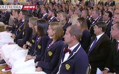 Владимир Путин в Кремле напутствовал олимпийскую сборную России. Стоп-кадр с видео в YouTube