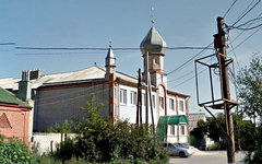 Мечеть на улице Поворинской, 22. Изображение сервиса Google Street View Мечеть на улице Поворинской, 22. Изображение сервиса Google Street View