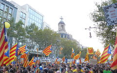 Демонстрация за независимость Каталонии. Фото с сайта wikipedia.org