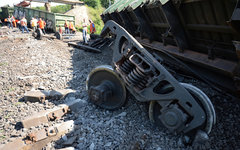 Последствия взрыва железной дороги 22 июня © РИА Новости, Максим Блинов