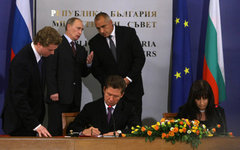 Подписание договора по «Южному потоку» © РИА Новости, Алексей Никольский
