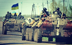 Украинский спецназ под Славянском. Фото пользователя Instagram sashakots