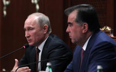 Владимир Путин и Эмомали Рахмон © РИА Новости, Михаил Климентьев Владимир Путин и Эмомали Рахмон © РИА Новости, Михаил Климентьев