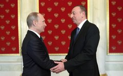 Президенты России и Азербайджана Владимир Путин и Ильхам Алиев© РИА Новости, Алексей Никольский