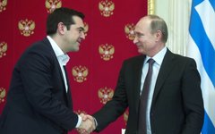 Президент России Владимир Путин и премьер-министр Греции Алексис Ципрас © РИА Новости, Сергей Гунеев