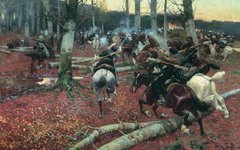 Сцена Кавказской войны кисти Франца Рубо. Фото с сайта wikipedia.org