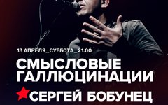 Фрагмент афиши. Предоставлено организаторами концерта Сергей Бобунец, 13 апреля, «Мумий Тролль бар»