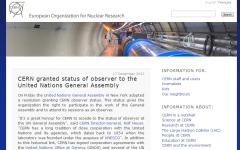 Скриншот сайта cern.ch Скриншот сайта cern.ch