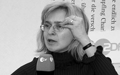 Анна Политковская. Фото с сайта wikipedia.org Анна Политковская. Фото с сайта wikipedia.org