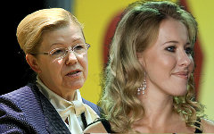 Елена Мизулина и Ксения Собчак. Коллаж © KM.RU Елена Мизулина и Ксения Собчак. Коллаж © KM.RU