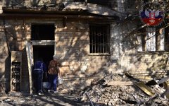 Последствия обстрела Киевского района Донецка 17 сентября.Фото с сайта dnr.today Последствия обстрела Киевского района Донецка 17 сентября.Фото с сайта dnr.today