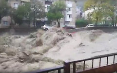 Скриншот из группы "Подслушано в Туапсе" во ВКонтакте Ливень в Краснодарском крае