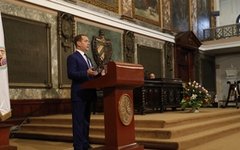 Выступление в Гаванском университете. Фото с сайта government.ru