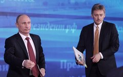 Владимир Путин и Дмитрий Песков © KM.RU, Алексей Белкин президент