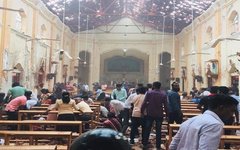 Фото Aashik Nazardeen @aashikchin via Twitter Взрыв в церкви на Шри-Ланке