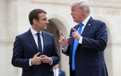 Фото из открытых источников Эммануэль Макрон и Дональд Трамп