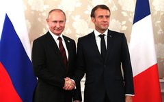 © Пресс-служба Кремля Беседа с президентом Франции Эммануэлем Макроном © KM.RU, Пресс-служба Кремля
