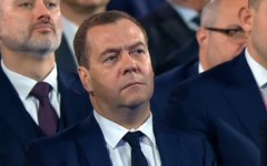 Дмитрий Медведев. Стоп-кадр из видеотрансляции Дмитрий Медведев © KM.RU, Стоп-кадры из видеотрансляции