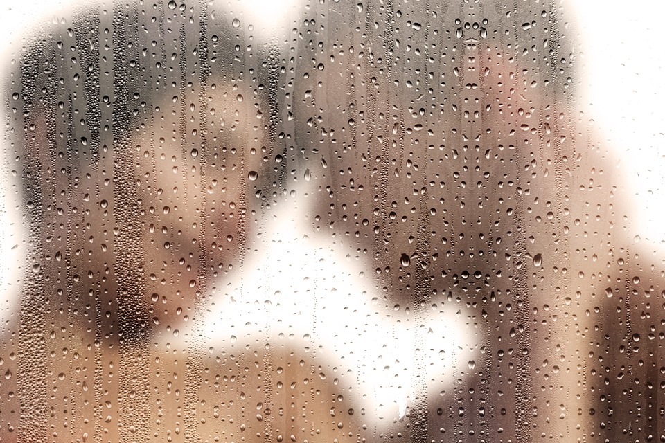 Dirty talk shower couple